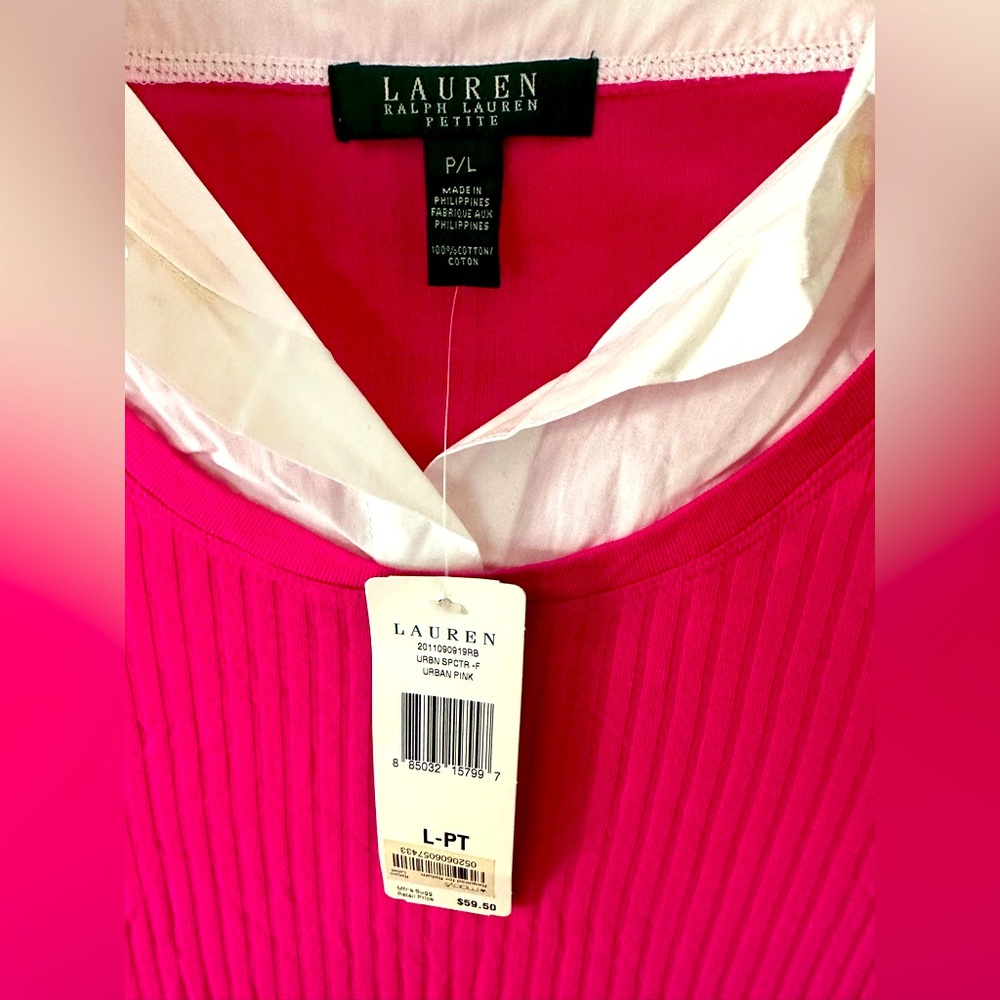 NWT Ralph Lauren Top Petite Large